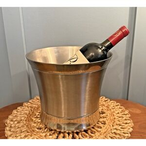 Modern Stainless Steel Double Wall Wine Bucket Champagne Cooler Barware